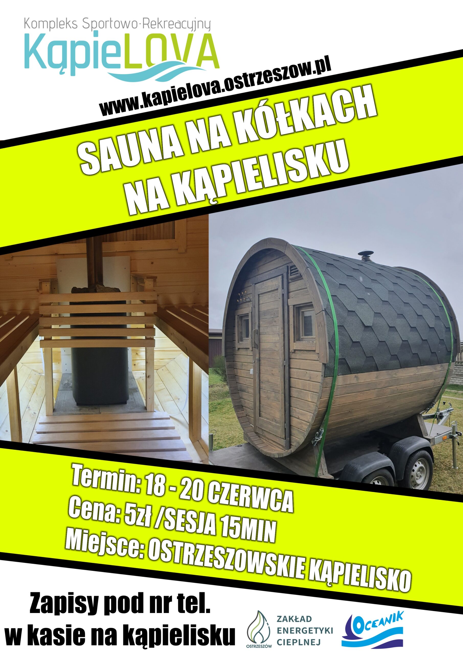 Read more about the article Sauna na kółkach na Ostrzeszowskim Kąpielisku
