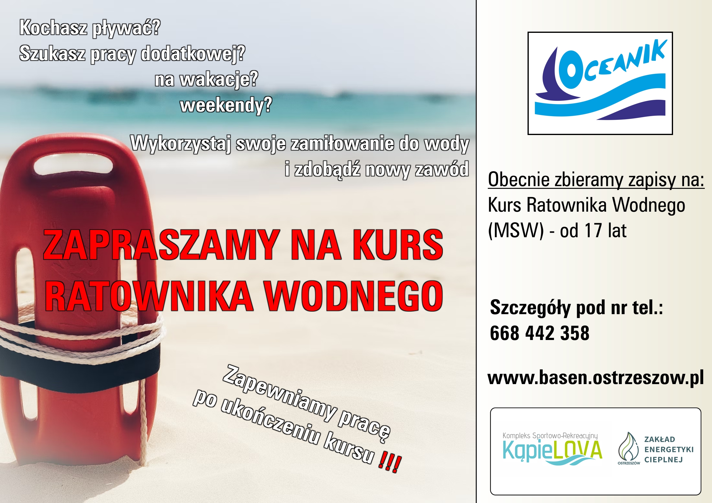Read more about the article Kurs dla Ratowników Wodnych