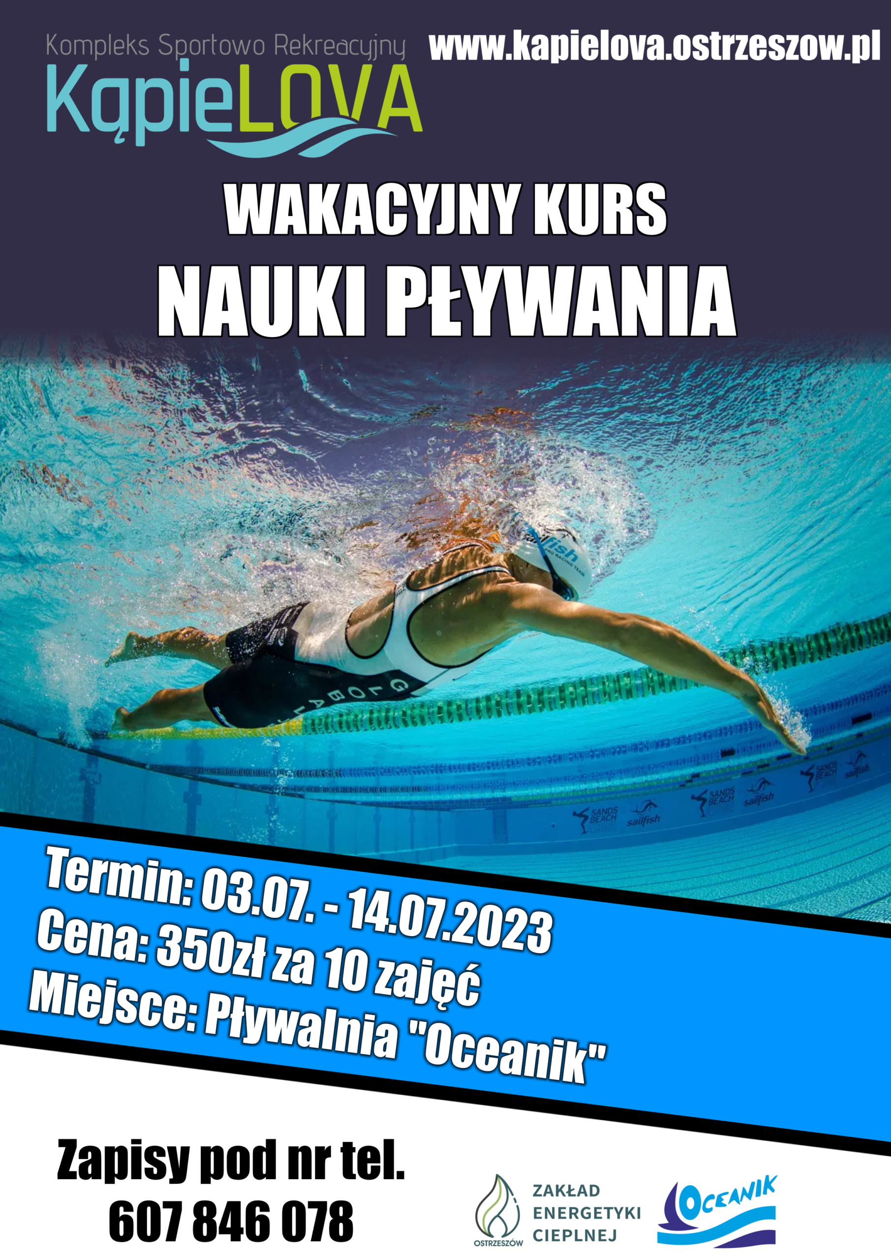 Read more about the article Wakacyjny kurs nauki pływania