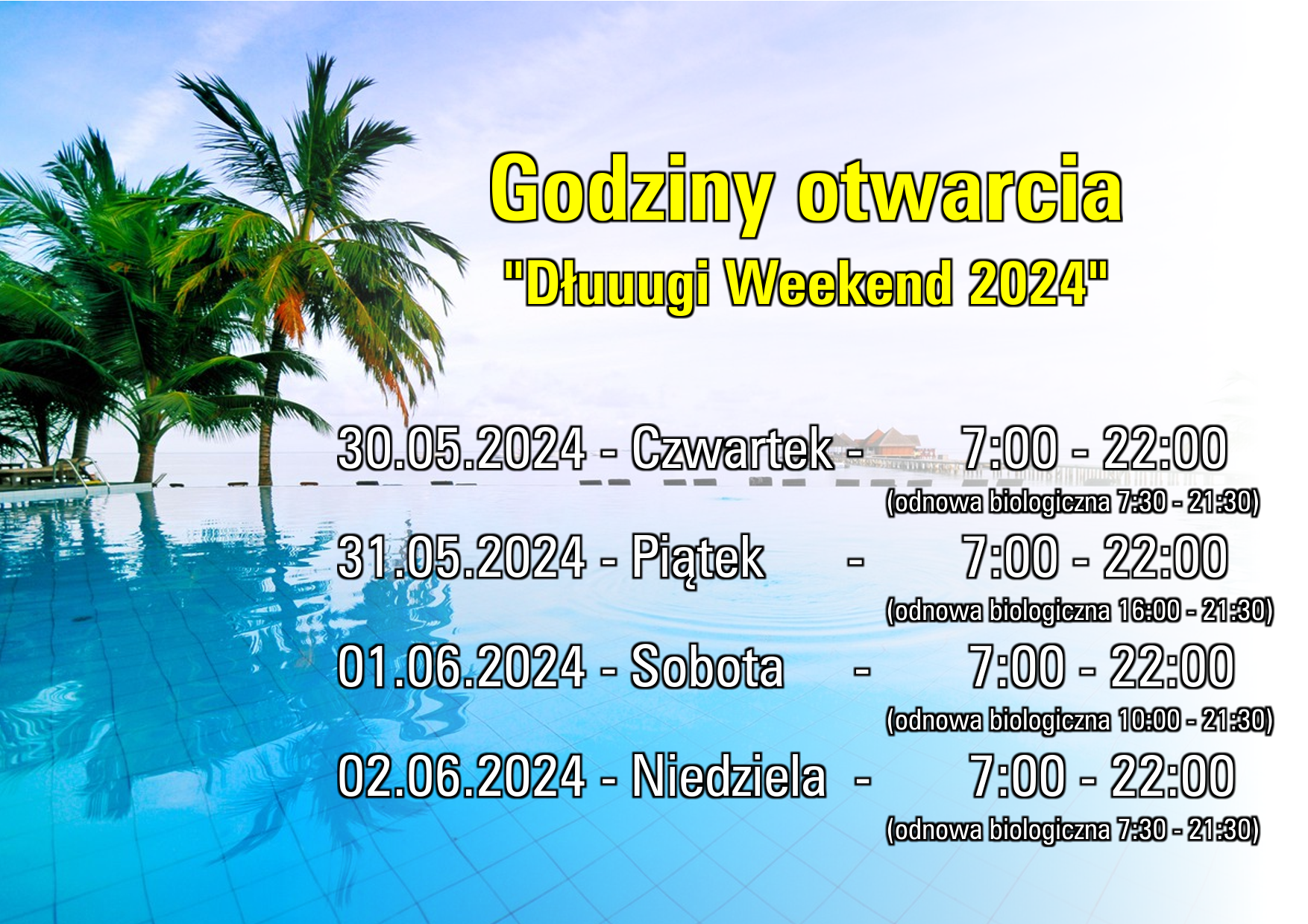 Read more about the article Dłuuuuugi Weekend na Oceaniku – godziny otwarcia